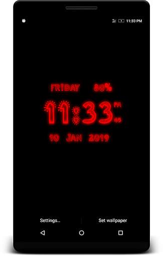 Love Digital Clock Live Wallpaper screenshot 5