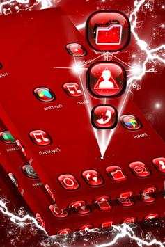 Red Neon Launcher Theme screenshot 3