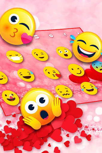 Glitter Love Heart Keyboard screenshot 3