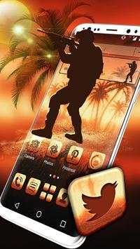 War Soldier Launcher Theme screenshot 1