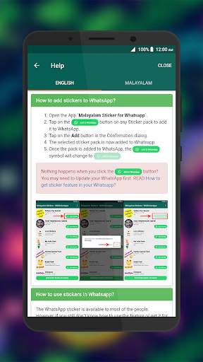 Malayalam Stickers - WAStickerApps - 500  Stickers screenshot 6
