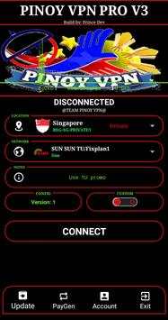 PinoyVPN PRO V3 1 تصوير الشاشة