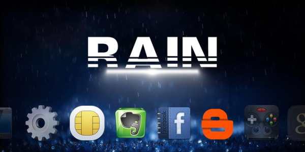 Rain - Solo Launcher Theme screenshot 1