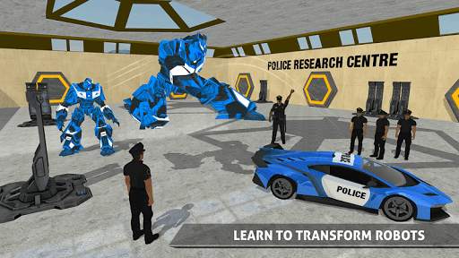 Police Robot Car Transporter screenshot 7