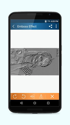 Emboss Photo Effect Editor screenshot 1