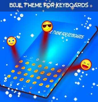 Blue Theme for Keyboards 2 تصوير الشاشة
