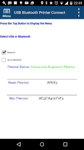 Mobile Printer USB Bluetooth screenshot 1