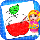 Fruits Coloring Book &amp; Drawing Book For Kids icon