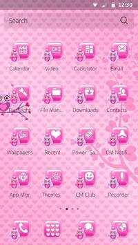 Love Owl Theme CM Launcher screenshot 3