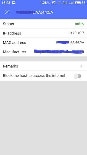 WIFI host scan screenshot 2