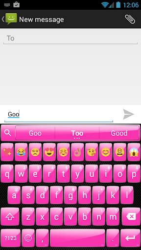 Gloss Pink Emoji Keyboard screenshot 2