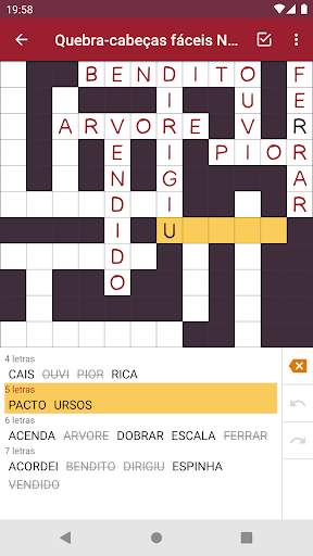 Palavras Cruzadas - "Fill-Ins" screenshot 4