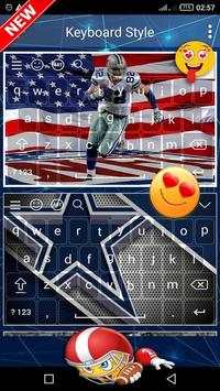 Dallas Cowboys" keyboard Theme screenshot 1
