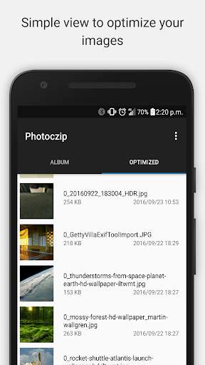 Photoczip - compress resize screenshot 1