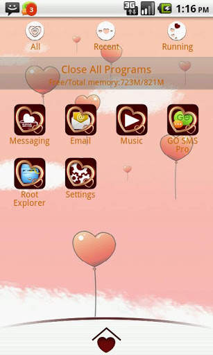 My Valentine GO Launcher Theme screenshot 2