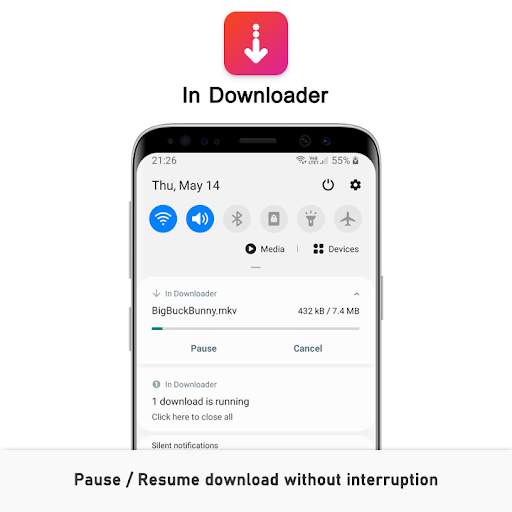 In Downloader - File download  screenshot 3