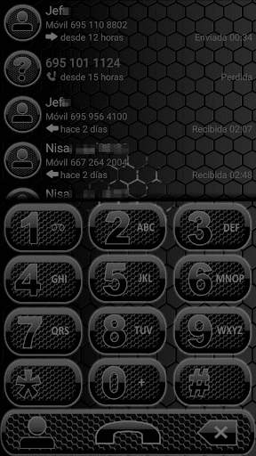 THEME DARKSPACE BLACK EXDIALER screenshot 1