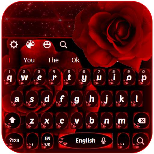Beautiful Rose Keyboard Theme 10001002