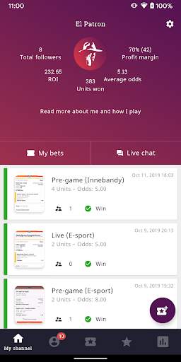 Bet Like Bob - a tipster community screenshot 3