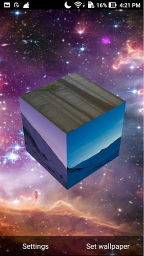 3D Photo Cube Live Wallpaper screenshot 4