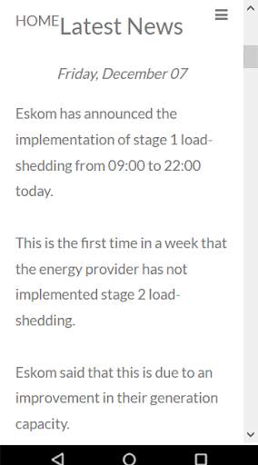 Eskom Load Shedding Updates screenshot 4
