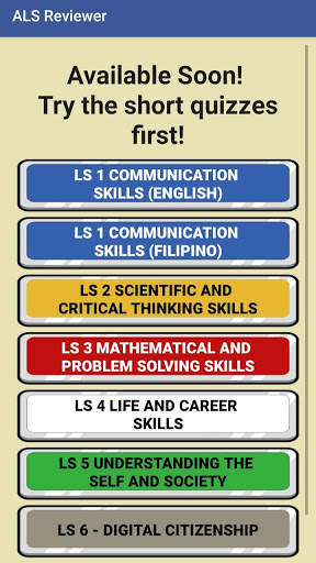 ALS Reviewer screenshot 3