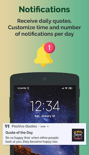 Daily Positive Quotes App screenshot 3