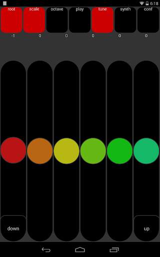 MISUCO2 microtonal sound controller   mobile synth screenshot 3