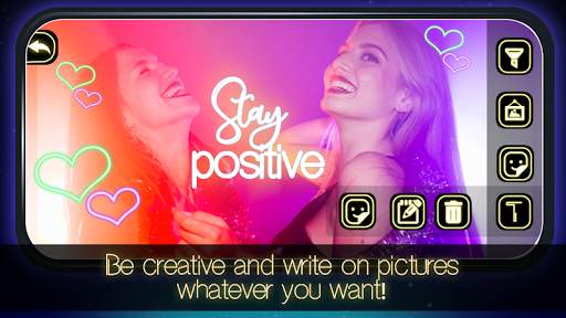 Neon Glow Quotes Photo Editor screenshot 3