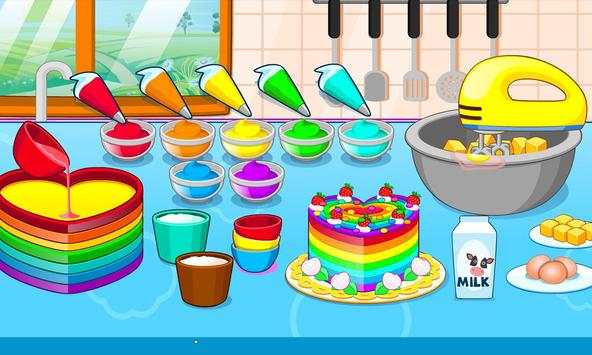 Cooking colorful cake 1 تصوير الشاشة
