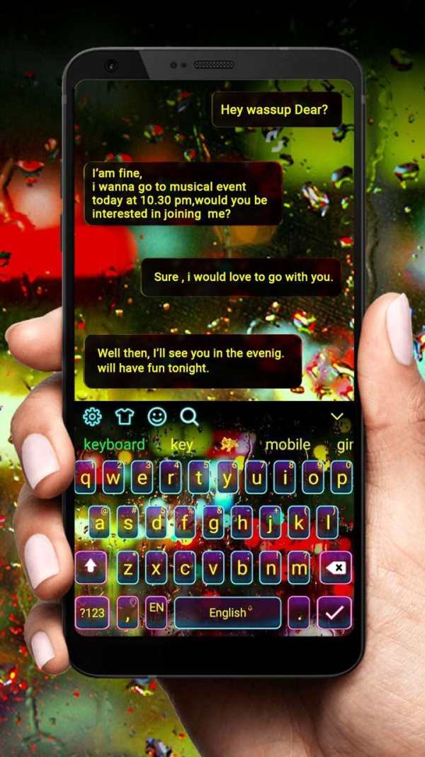 Luminous Digital Keyboard Theme screenshot 3