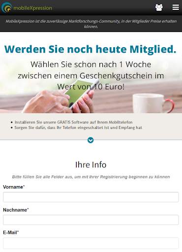 MobileXpression Panel screenshot 1