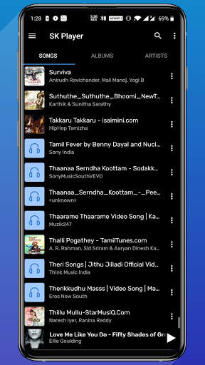 SK Music Player - Music and Audio Player screenshot 3