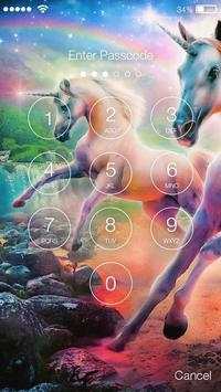 Runing Unicorn Lock Screen screenshot 2