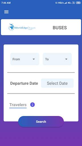 WorldEdge Travels - Buses (App screenshot 2