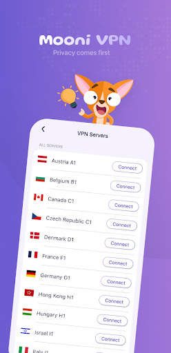 Mooni VPN - Fast VPN Proxy screenshot 1