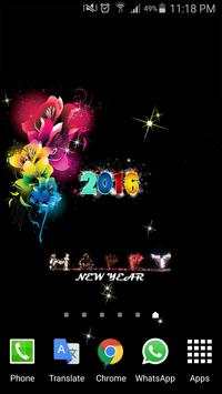 2016 New Year HD Livewallpaper screenshot 4