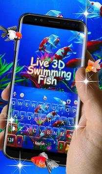 Live 3D Swimming Fish Keyboard Theme screenshot 4