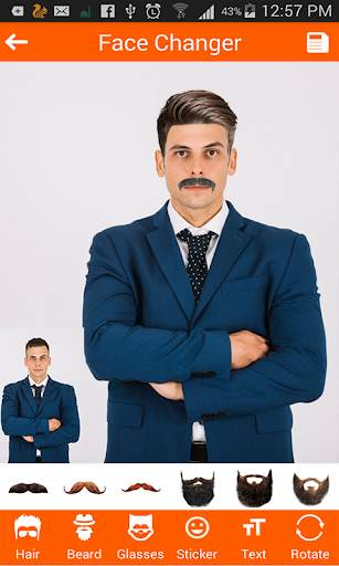 Handsome Men:Boys  Editor, Hair Styles, Mustache screenshot 4