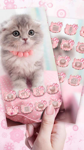 Cute Cat Live Launcher Theme 3 screenshot 3