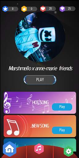 Marshmello Perfect Piano Tiles screenshot 1