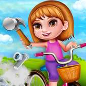 Cycle Repair Shop! Garage Game logo