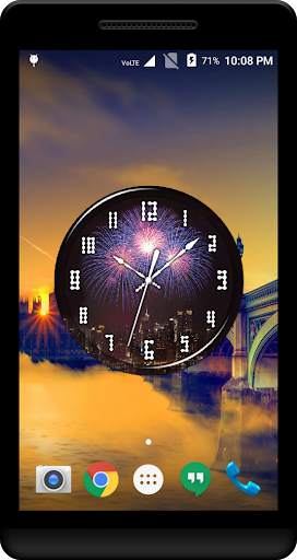 Firework Clock Live Wallpaper screenshot 4