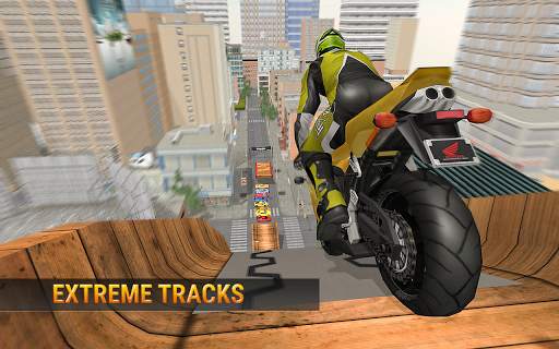 เมกะ Ramp Stunts จักรยาน - จักรยาน จำลองการแข่งรถ screenshot 1