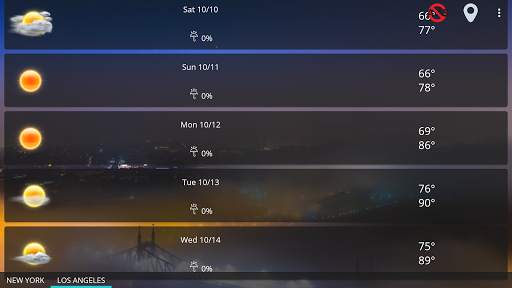 Weather forecast clock widget screenshot 11