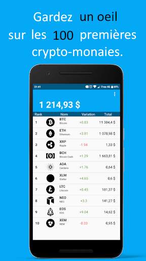 CryptoWallet screenshot 1