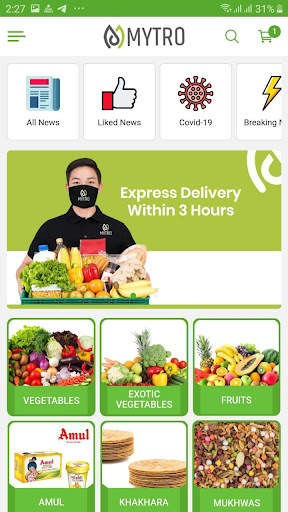 Mytro Gandhinagar - Grocery Store & News App screenshot 1