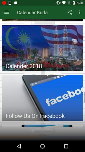 Calendar 2020 "Malaysia" скриншот 5