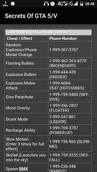 Secrets & Cheats of GTA 5 screenshot 5