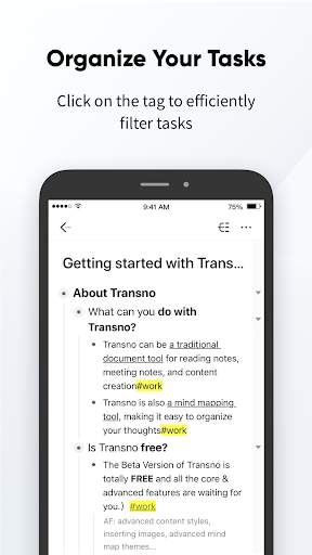 Transno - Outlines, Notes, Mind Map screenshot 4